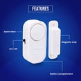 thumbnail image 2 of Perfect Alarm,Personal Security System to Keep You and Your Family Safe,Great for Doors,Medicine Cabinets,Gates,Windows,and More,Easy to Install No Wires or Tools Required (4 Pack), 2 of 6