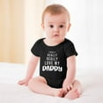 thumbnail image 2 of I Really Love My Daddy - Baby Clothes - Funny Newborn Bodysuit Outfits for Boys And Girls Black-style 6months, 2 of 7