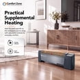 thumbnail image 4 of Comfort Zone Digital Baseboard Space Heater with Thermostat, Black, 4 of 8