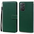 thumbnail image 1 of Note 11 Case For Xiaomi Redmi Note 11 11S Case Leather Wallet Flip Case For Redmi Note 11 Pro Phone Cases Note 11S Cover Fundas Dark Green Note 11S, 1 of 6