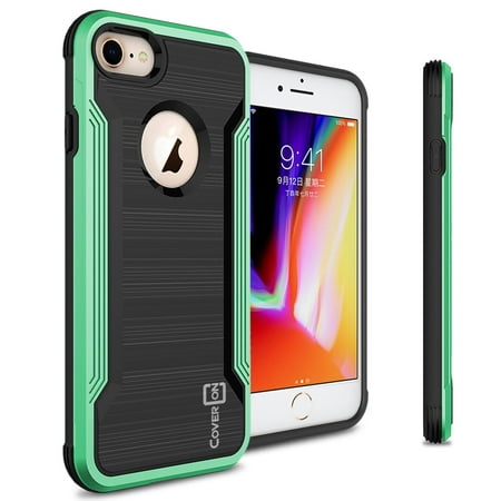 CoverON Apple iPhone 8 / iPhone 7 Case, Arc Series Hybrid Phone Cover with Carbon Fiber (Best Carbon Fiber Iphone 7 Case)