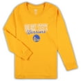 thumbnail image 2 of Women's Concepts Sport Gold/Heather Gray Los Angeles Lakers Plus Size Long Sleeve Top and Shorts Sleep Set, 2 of 3