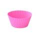 thumbnail image 1 of Xiao Hua Molde redondo de silicona reutilizable para hornear muffins, juego de 12, color rosa, 1 of 5