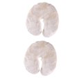 thumbnail image 2 of 2 Pcs Housses de Coussin pour Table de Massage en Polaire, Lit, Chaise, Appui-Tête, Berceau, 2 of 6