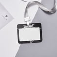 thumbnail image 6 of Zufioo Monochrome Giraffe Expression Print Work Badge Protective Case, Waterproof Lanyard, Badge Transparent Clip, Suitable for Induction Card Badge Swipe Credit Card, 6 of 7
