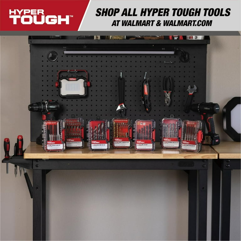 Hyper Tough 22-Piece Drill & Drive Set in Click Fit™ Case