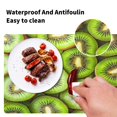 thumbnail image 5 of Wobogo Kiwi Fruit Pattern Placemats Coasters Set of 1 Heat-resistant Non-slip Easy to Clean Square Dinner Plate Mat, 5 of 8