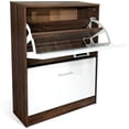 thumbnail image 3 of CAP LIVING 2 Tier Drawer Modern Shoe Storage Cabinet Organizer, 3 of 4