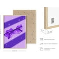 thumbnail image 3 of HAUS AND HUES Sunglass Art Purple Aesthetic Room Decor - Aesthetic Purple Wall Art & Cool Posters for Room Aesthetic Neon Pictures Wall Decor Purple Room Decor | Heart Glasses (Beige Framed, 24x36), 3 of 6