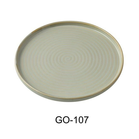 Yanco GO-107 Golden Coast 7.25 x.0.75 in. Round Plate with Upright Rim - China - Pack of 36