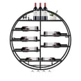 thumbnail image 4 of Wall Mounted Wine Rack 23.6" Modern Metal Bottle Holder Shelf Display Organizer for Home Bar, 4 of 15