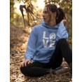 thumbnail image 2 of Love Horses Women's Leggings and Hoodie Set: Stylish & Comfortable Gift for Horse Lovers - Perfect for Yoga & Everyday Wear Black Large / California Blue Large, 2 of 6