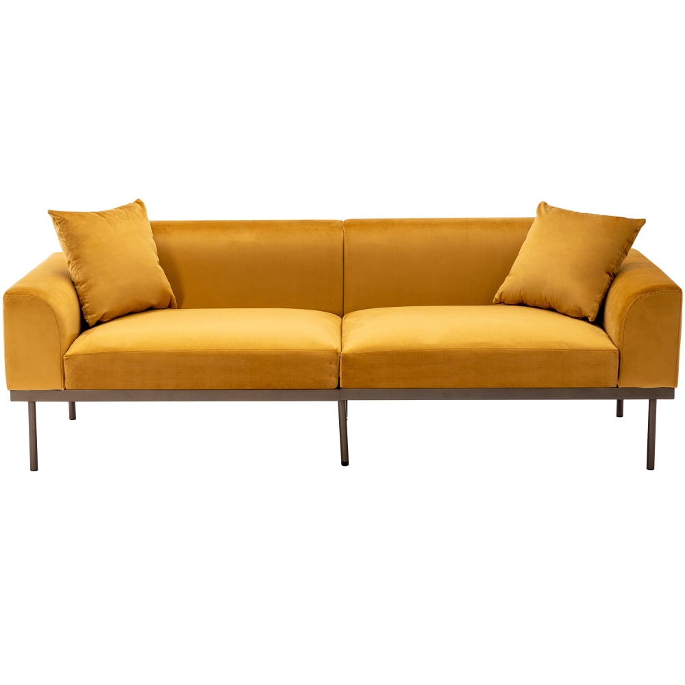 83.15" Velvet Loveseat Sofa, Modern Velvet Accent Sofa, Small Sofa