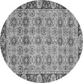 thumbnail image 1 of Ahgly Company Indoor Round Abstract Gray Modern Area Rugs, 7' Round, 1 of 4