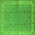thumbnail image 1 of Ahgly Company Indoor Square Oriental Green Industrial Area Rugs, 3' Square, 1 of 4