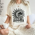 thumbnail image 4 of Summer Days Palm Tree Graphic T-Shirt - White Tropical Sun Tee, Beach Vacation Shirt, Unisex Casual Wear, Trendy Streetwear, Coastal Vibes Apparel, 4 of 7