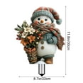 thumbnail image 3 of Aooww Christmas Garden Stakes Metal Xmas Stacked Yard Signs for Outdoor Decorations Santa Gnomes Gift Box Decorative Stakes Holiday New Year Winter Decor for Lawn Pathway Patio, Stocking Stuffers, D, 3 of 6