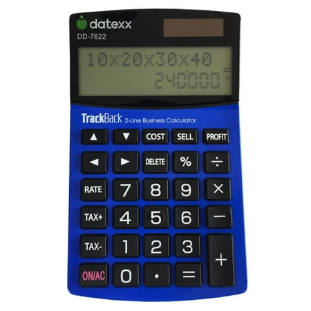 Datexx 2-Line Desktop Accounting Calculator, DD-7622