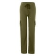 thumbnail image 5 of Krdevn Womens Pants - Women's Casual Straight Leg Pants with Drawstring and Four Pockets for Everyday Comfort and Versatile Styling,Pants for Women,Size:S, 5 of 5