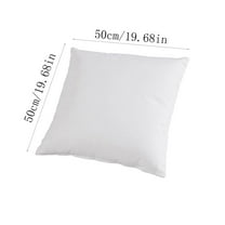 Coollooc Throw Pillow Inserts, Decorative Rectangle Throw Pillow Inserts, Lightweight Soft Fillers Fluffy Pillow Forms Sham Stuffer for Sofa, Couch, Bed, and Home Decor (19.68×19.68 in,400g)