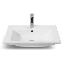 Nameeks 067300-U-One Hole Cerastyle 25-3/5" Ceramic Wall Mounted Bathroom Sink - White