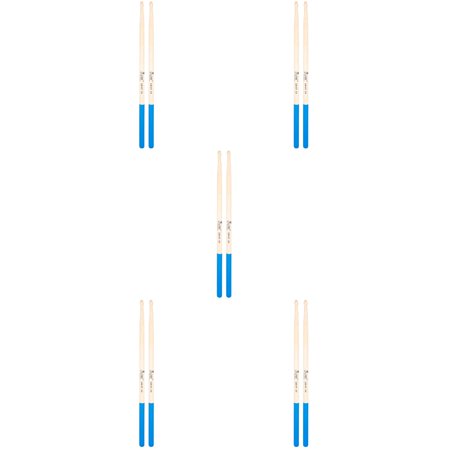 5 Pairs Lightweight Percussion Stick Drums Sticks Midi Drumsticks Drumming Child Blue