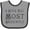 Heather and Black, variant on Inktastic I Love You Most Ardently Girls Baby Bib