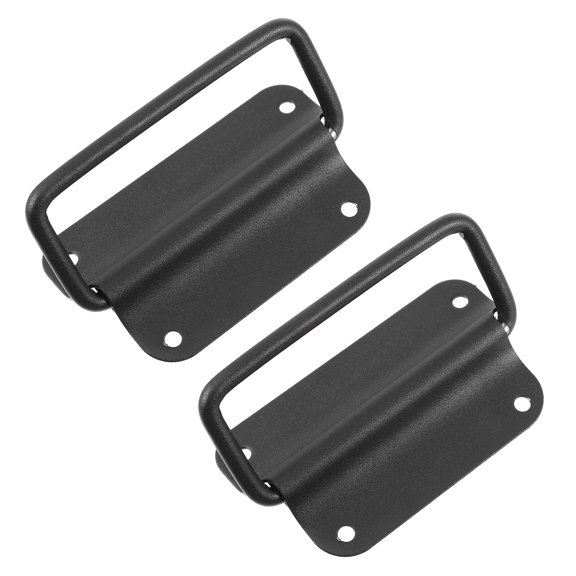 Black Cabinet Knobs Door 2 Pcs Folding Handle Handles Toolbox Drawer Pulls Stainless Steel