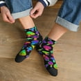thumbnail image 3 of Pofeuu Bright Mushrooms Print 30cm Socks, Adult Running Hiking Socks for Youth and Adult, 3 of 7