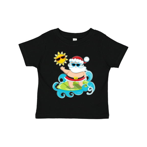 Inktastic Surfing Santa Boys or Girls Toddler T-Shirt