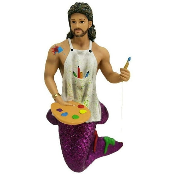 December Diamonds Mermen Figurine - Splattered