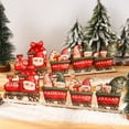 thumbnail image 2 of Tren de madera de Navidad Decoración navideña para el hogar Adornos navideños 2024 Regalo de Navidad Año Nuevo 2025, 2 of 5