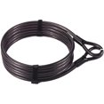 thumbnail image 2 of Candado para cable de bicicleta, candado para bicicleta de 1,2 metros, candado para bicicleta con combinación de luz LED de 5 dígitos, color negro, ideal para puertas de scooter de motocicleta de mon, 2 of 4