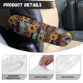 thumbnail image 6 of Yuyamidu Aztec Western Geometric Armrest Cover for Car Truck Van SUV Sunflower Car Front Seat Armrest Covers Brown Car Seat Arm Rest Cover Auto Armrest Protectors Accessories, 6 of 7