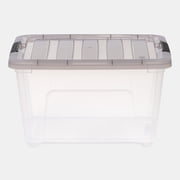 IRIS 32 Qt. Plastic Storage Bins with Lids, Stackable Storage Containers, Totes, 5 Pack