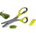 thumbnail image 4 of Tijeras de cocina aromáticas - 5 hojas de acero inoxidable y peine de limpieza - herramienta profesional para cortar alimentos, 4 of 5