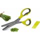 thumbnail image 4 of Tijeras de cocina aromáticas - 5 hojas de acero inoxidable y peine de limpieza - herramienta profesional para cortar alimentos, 4 of 5