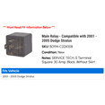 thumbnail image 2 of Main Relay - Compatible with 2001 - 2005 Dodge Stratus 2002 2003 2004, 2 of 2