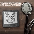 thumbnail image 3 of Reloj de pared electrónico para baño Reloj de pared con cuenta atrás para temperatura y humedad, 3 of 5