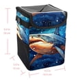 thumbnail image 5 of Starry Shark Foldable Mini Trash Can for Car with Lid, Leak-Proof, and Hanging Storage Bag - Car Trash Can, 5 of 6