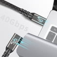 thumbnail image 5 of Charging Data Sync Cable USB C Cable Braided Cord 20cm Type-C Male to Type-C Male Cable for Phone 16 15 14 S24 S23 S22, 5 of 8