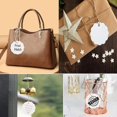 thumbnail image 4 of LxcshLjx 200Pcs Scalloped Gift Tags with String, 2.4" / 6cm Kraft Paper Hang Tags, Blank Personalized White Round Labels with Hole, Editable Wish Tag for DIY Craft, Gift Wrapping, Jute Twine String, 4 of 7