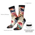 thumbnail image 4 of KLL Butterflies And Flowers Painting Print Cool Socks Men's Women's Crew Socks Funny Crazy Novelty Stockings, 4 of 6