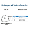 thumbnail image 2 of Muñequera Compresión Doble Seguro Elástica E05 Tynor, 2 of 2