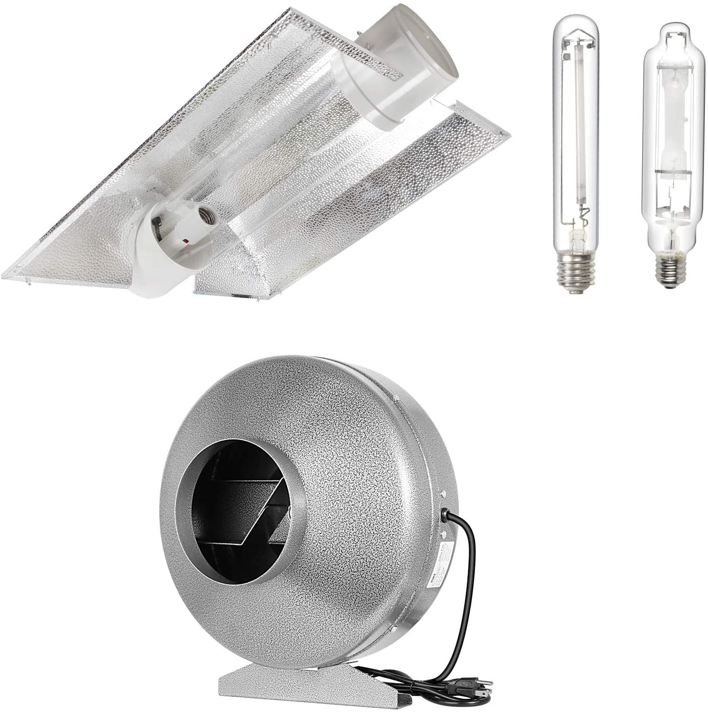 HPS & MH Lamps 600W MAGNETIC BALLAST 6 INCH Cooltube In/Out Reflector Kit 