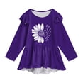 thumbnail image 6 of KPOPLK Toddler Girl Clothes 2-12Years Fall Outfits Girls 2Pcs Long Sleeve Ruffle Shirt and Loose Fit Pant Outwear,Size 11-12 Years, 6 of 6