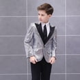 thumbnail image 5 of Traje de lentejuelas de color para niños, baile, actuación de piano, día del niño, guapo anfitrión, vestido de actuación brillante., 5 of 5