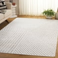 thumbnail image 2 of SAFAVIEH Maya Sheldon Geometric Striped Area Rug, Ivory, 5'3" x 7'6", 2 of 10