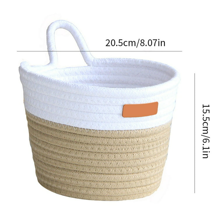 1pc White Hanging Storage Basket With Hook For Bathroom And Toilet, Plastic  Organizer Basket For Small Items