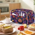 thumbnail image 4 of Rose Bread Maker Cover 12x10x8 Inches, Toaster Oven Dust Cover for Protect your Bread Machine or Kitchen Small Appliances, Hands or Machine Washable (Purple)/ Room Decor, 4 of 8